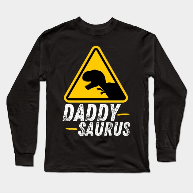 Dinosaur Daddy Saurus Family Unclesaurus Long Sleeve T-Shirt by Prossori